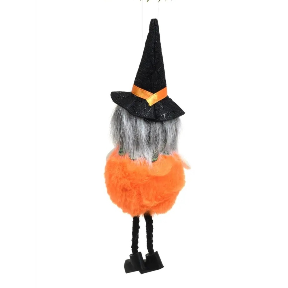 Ornament Halloween Pumpkin Skeleton Girl Hanging Cute NWT - Picture 3 of 3